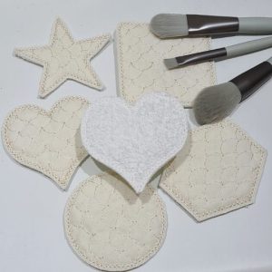 Face pads make up removing machine embroidery design in the hoop