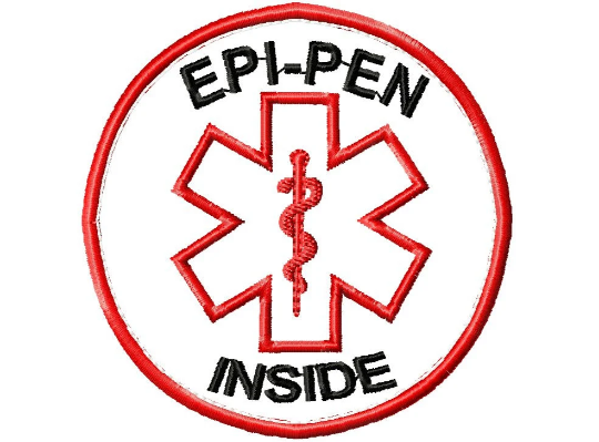Digital Download 4 in the hoop Medical Alert Bag Charm Tags Fobs Machine Embroidery Design 4x4 hoop in all formats, epi-pen, insulin