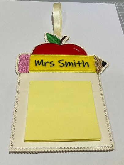 In the hoop Sticky Notes Holder Machine Embroidery Design - Machine ...