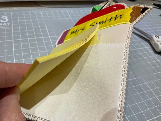 In the hoop Sticky Notes Holder Machine Embroidery Design - Machine ...