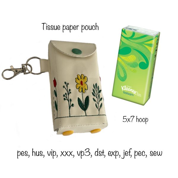 Summer flowers tissue paper pouch hey fever snot